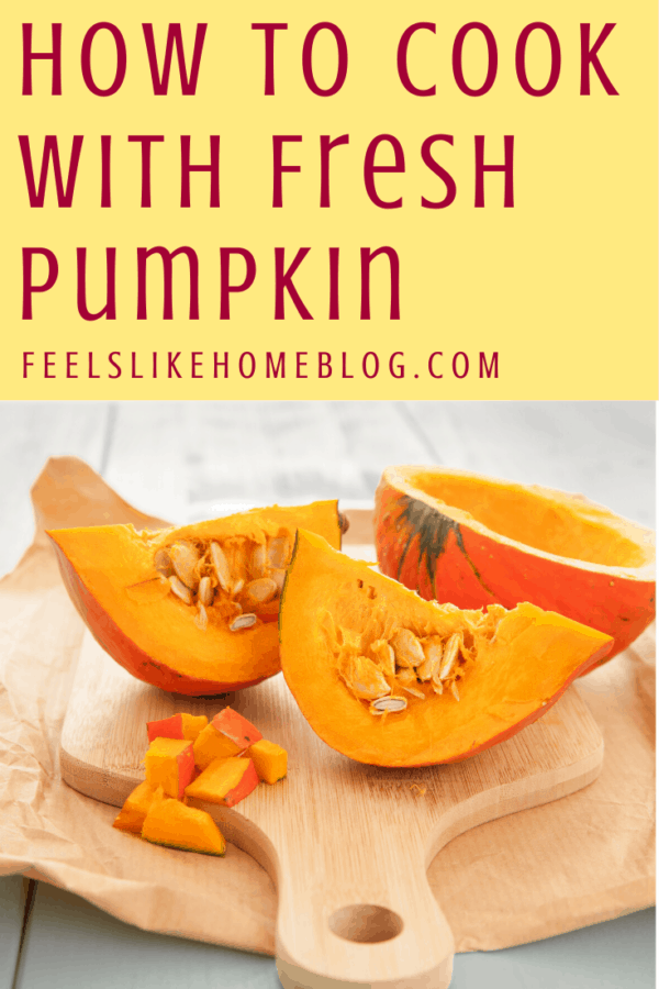 cut up pumpkin