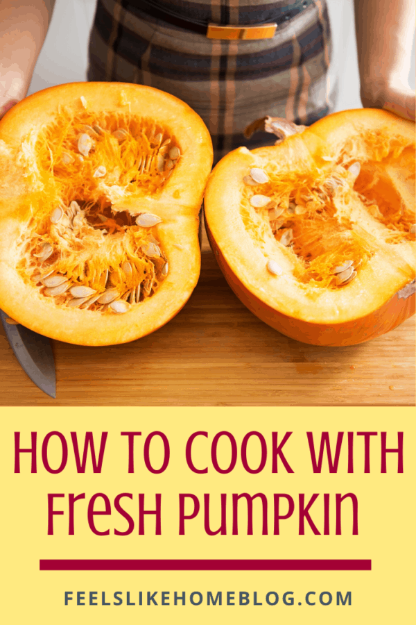 pumpkin cut in half