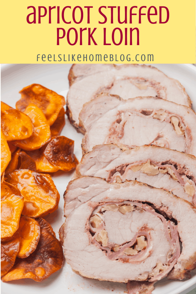 stuffed pork loin roast with cranberry and apricots