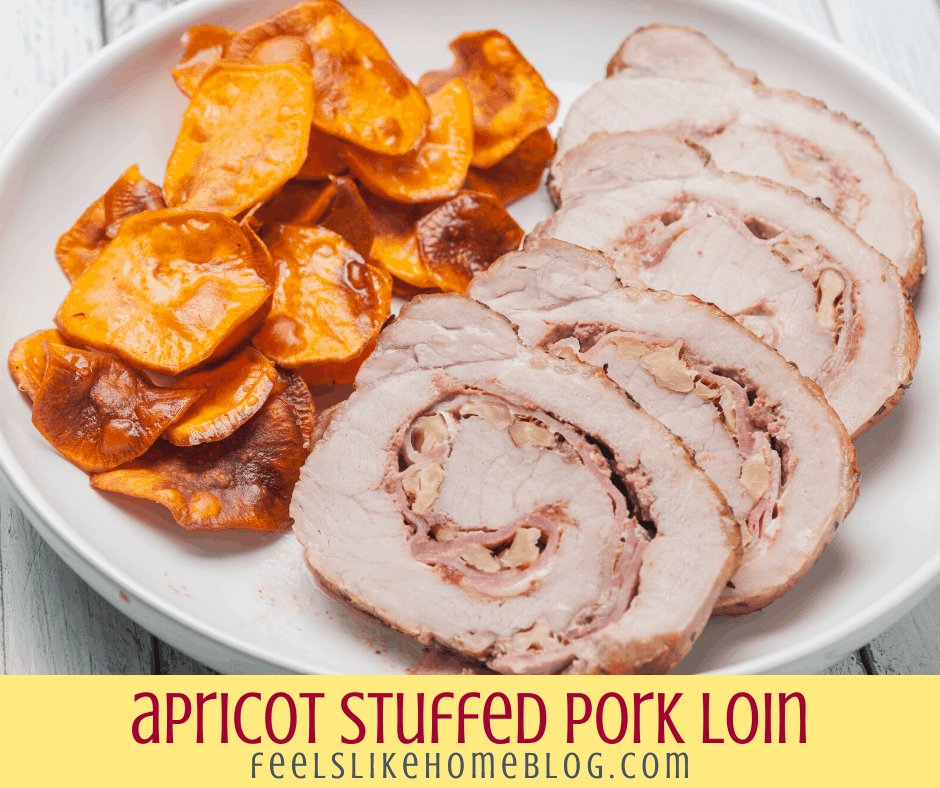 stuffed pork loin with apricots and cranberries