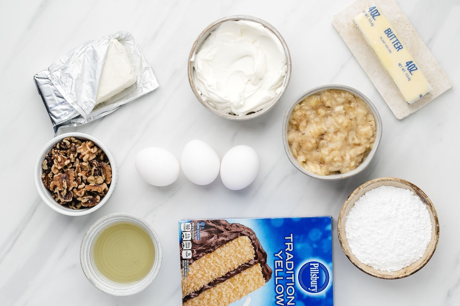 Soft banana cake with cream cheese icing
