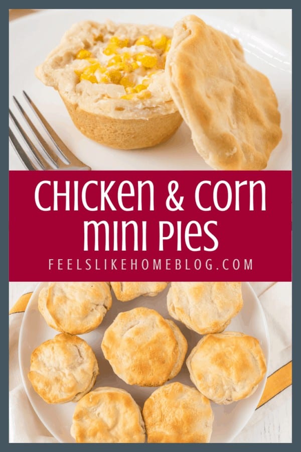 A close up of food, with Chicken corn mini Pies