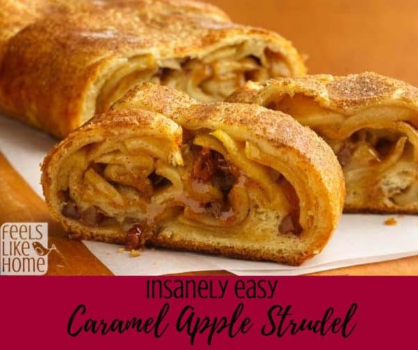 How to make the best simple and easy caramel apple strudel – Because this recipe uses crescent rolls for dough, it comes together in just a few minutes and tastes amazing. The filling is sweet but not too sweet because it uses a Granny Smith apple. How to make the best simple and easy caramel apple strudel - Because this recipe uses crescent rolls for dough, it comes together in just a few minutes and tastes amazing. The filling is sweet but not too sweet because it uses a Granny Smith apple.