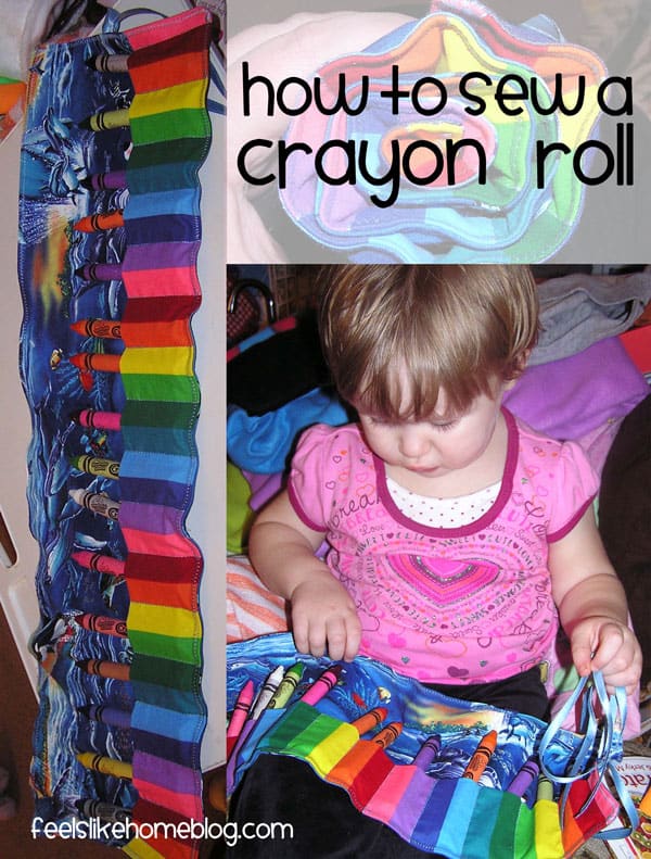 how to make a crayon roll