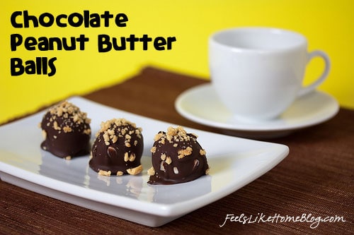 chocolate peanut butter balls chocolate peanut butter balls