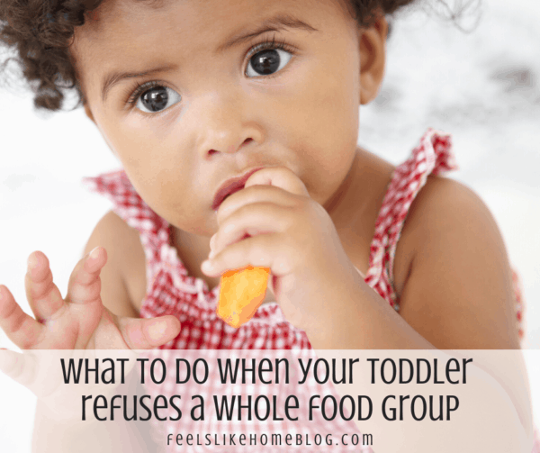 feeding a toddler