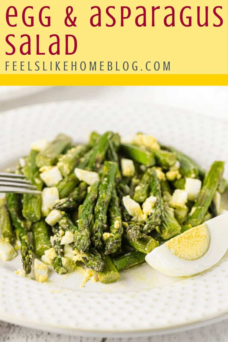 Egg and Asparagus Salad with Mimosa Vinaigrette Dressing