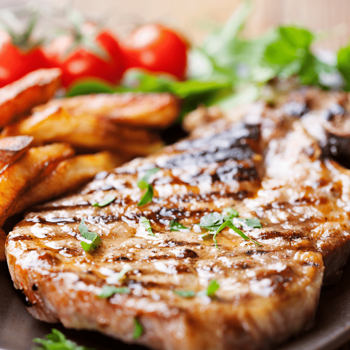 honey maple glazed pork chops