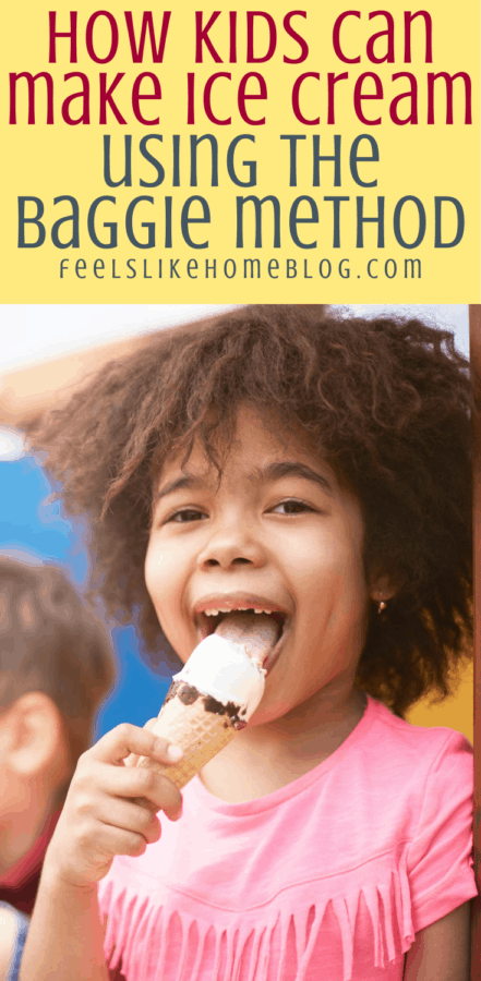 a little girl eating vanilla ice cream