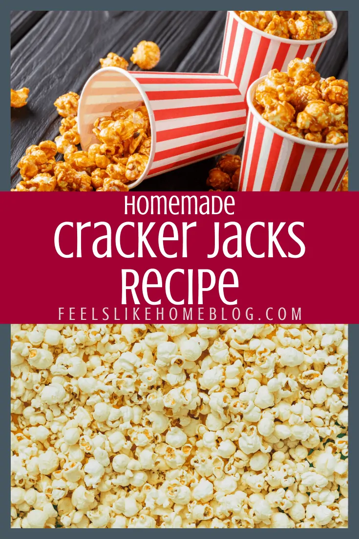 Copycat Cracker Jacks - Homemade Caramel Corn with Peanuts Recipe