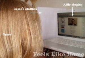 Grace loves Allie's In the Mailbox song