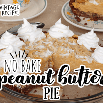 peanut butter pie with two slices removed