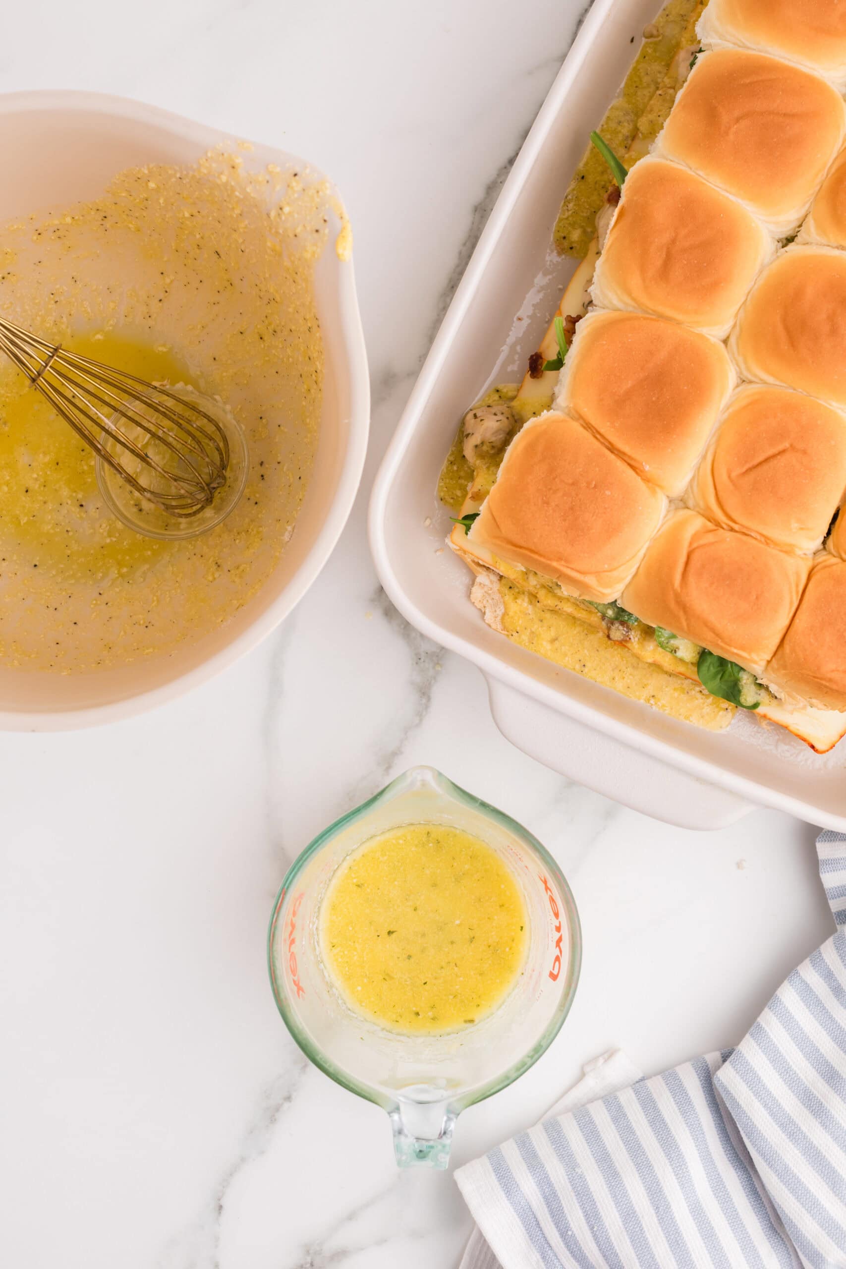 Buttered chicken bacon ranch sliders