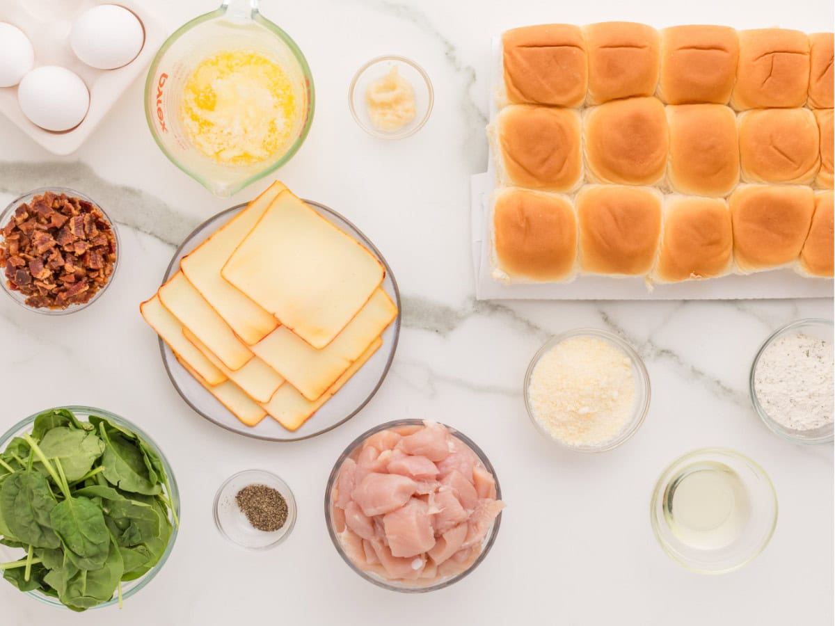 Chicken bacon ranch slider ingredients