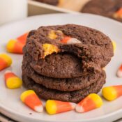 Halloween double chocolate cookies