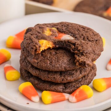 Halloween double chocolate cookies