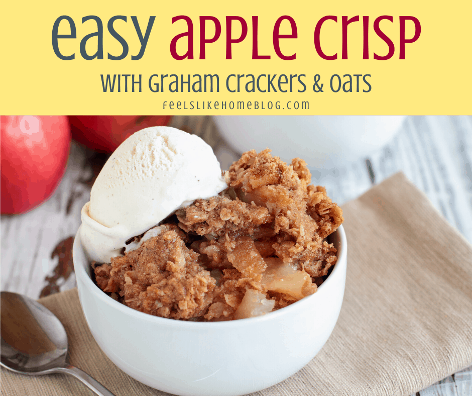 Easy Old Fashioned Apple Crisp Recipe - The Happier Homemaker