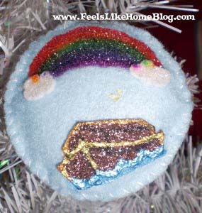 jesse tree ark Noah and the Flood - Ark & Rainbow ornament