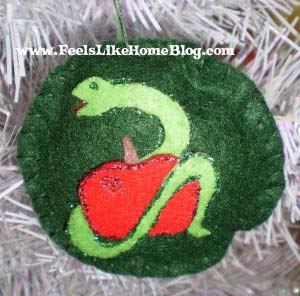 jesse tree serpent Adam & Eve and the Forbidden Fruit - Serpent ornament