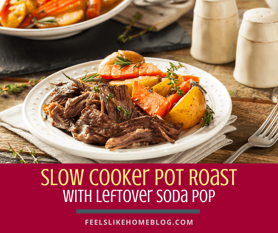 pot roast on a plate with carrots and potatoes