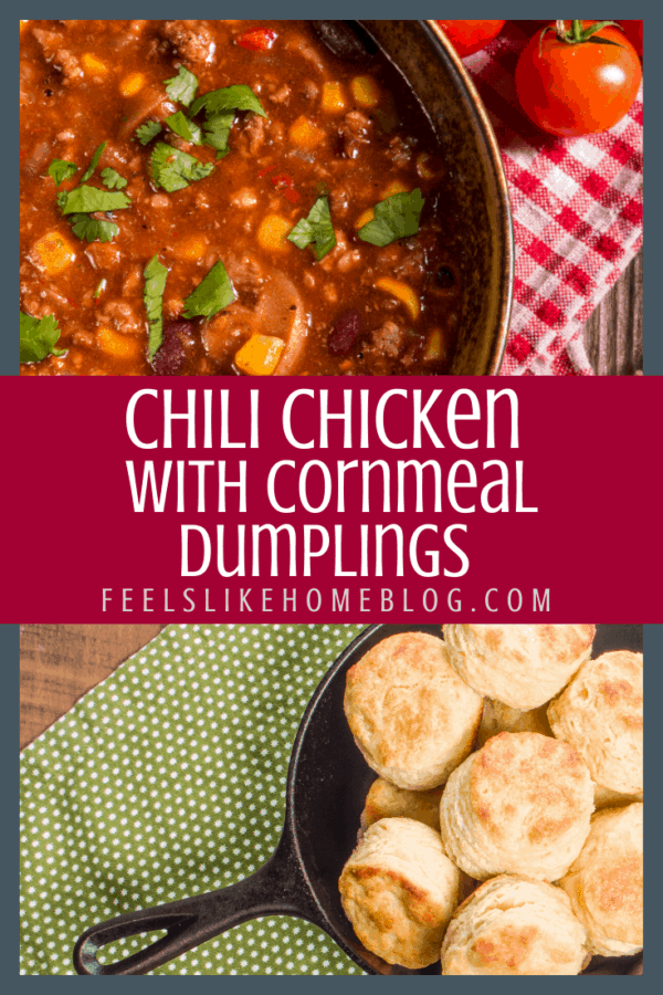chicken chili and cornbread dumplings