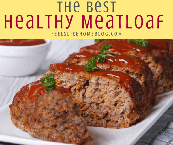 sliced meatloaf with ketchup topping
