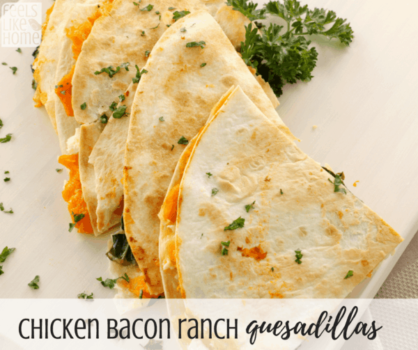 How to make the best chicken bacon ranch quesadillas – Topped with sour cream, these cheesy chicken sandwiches are full of melted goodness. Perfect simple and easy weeknight dinner! How to make the best chicken bacon ranch quesadillas - Topped with sour cream, these cheesy chicken sandwiches are full of melted goodness. Perfect simple and easy weeknight dinner!