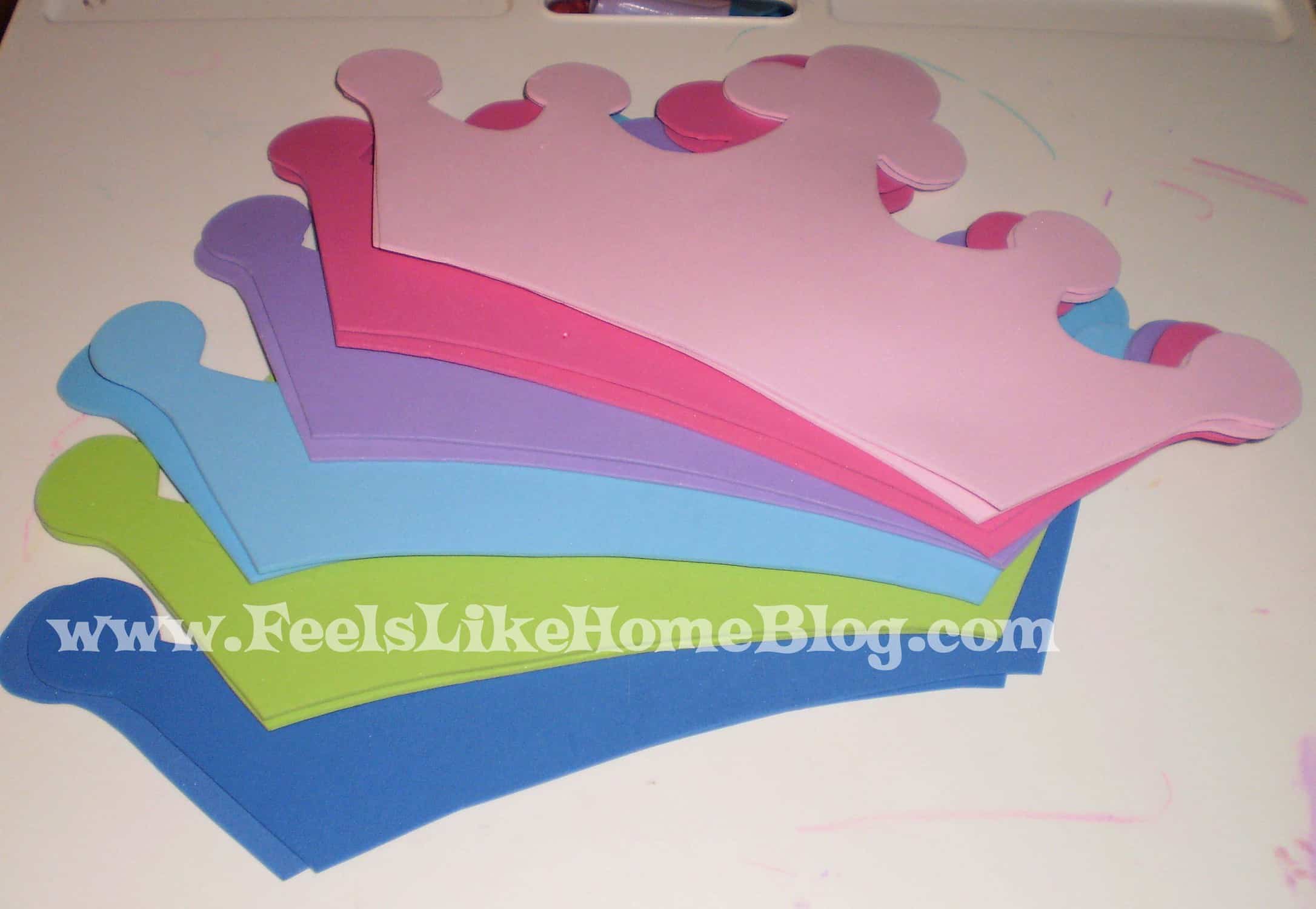 cut out foam crowns