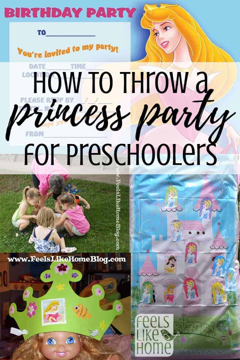 princess party collage