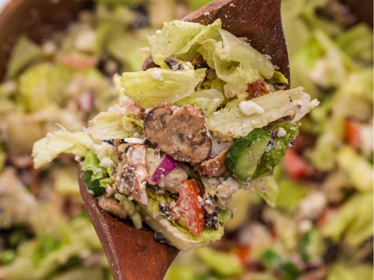 Mediterranean Greek salad with feta cheese