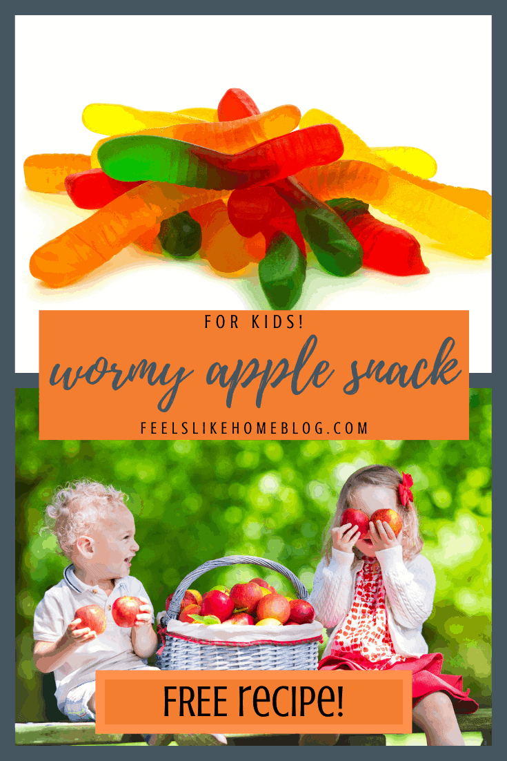 Wormy Apple - A Creative, Healthy, & Fun Afternoon Snack for Kids