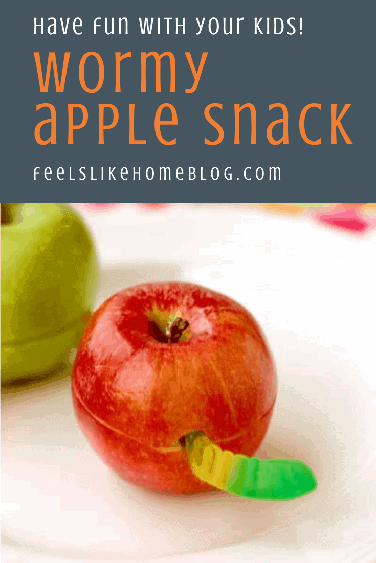 Wormy Apple - A Creative, Healthy, & Fun Afternoon Snack for Kids