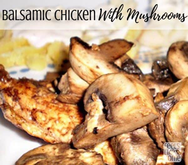 The best balsamic chicken recipe - Simple and easy skillet recipe. Gluten-free meal with veggies.