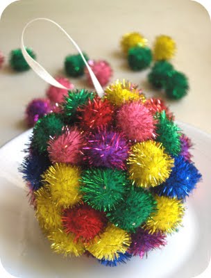 pom pom christmas ornament