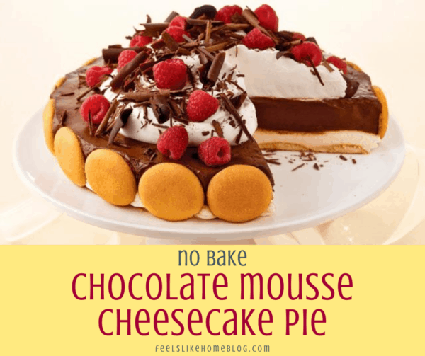 no bake chocolate mousse cheesecake pie