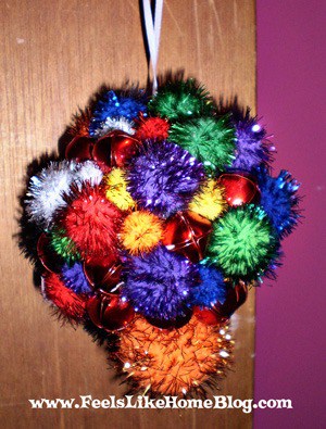 pom pom ornament craft