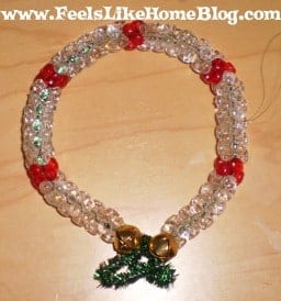 beaded wreath craft