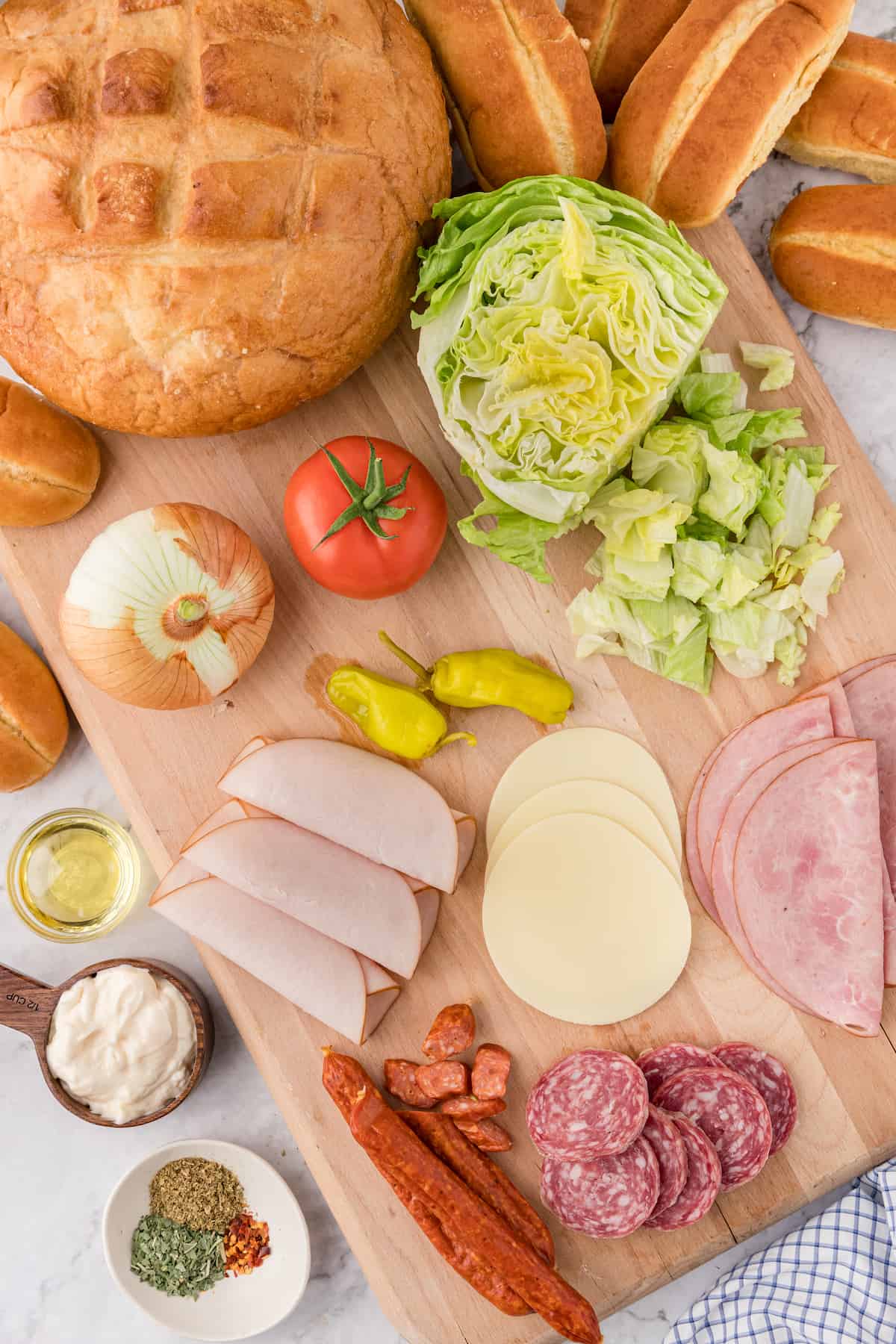 Italian hoagie dip ingredients