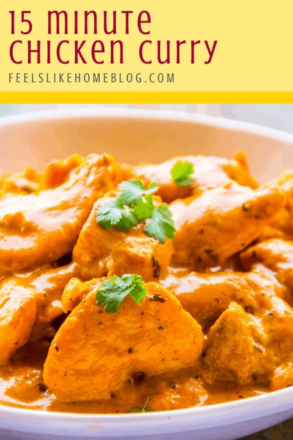 A close up of Chicken curry in a bowl