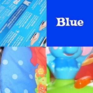 Photos of blue items