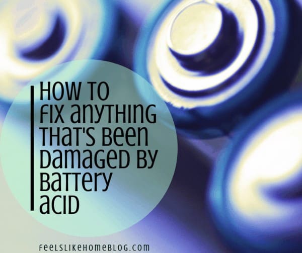 batteries with the title \"how to fix anything that\'s been damaged by battery acid\"