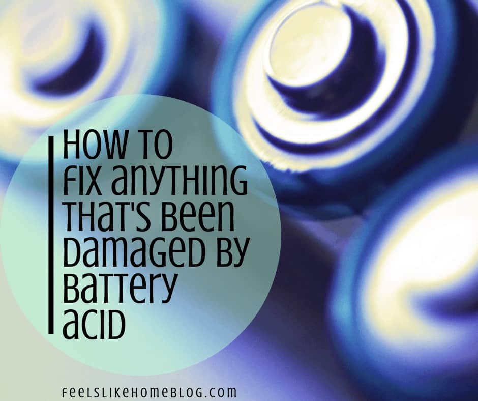 batteries with the title "how to fix anything that's been damaged by battery acid"