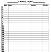 Simple Printable Reading Log for Kids - Feels Like Home™