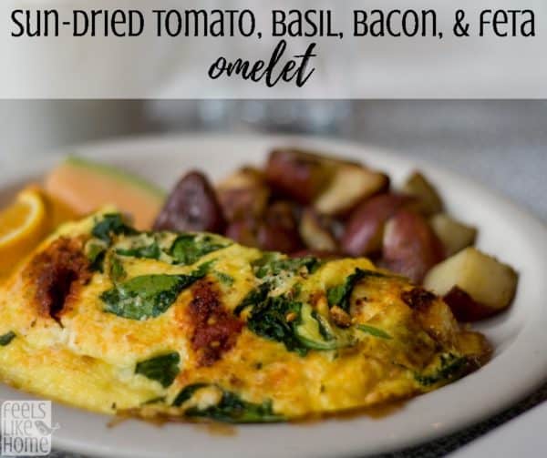 how to make the best simple and easy omelets – This recipe uses sun-dried tomatoes, bacon, basil, and feta cheese to make a mouthwatering omelette that is sure to delight breakfast, brunch, lunch, and dinner crowds! It is healthy and low carb. how to make the best simple and easy omelets - This recipe uses sun-dried tomatoes, bacon, basil, and feta cheese to make a mouthwatering omelette that is sure to delight breakfast, brunch, lunch, and dinner crowds! It is healthy and low carb.