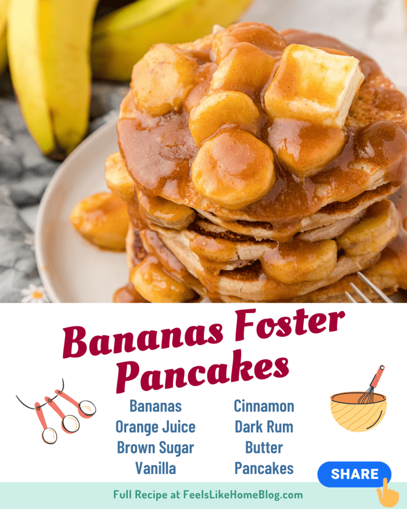 How to Make Easy Bananas Foster Pancakes Feels Like Home™