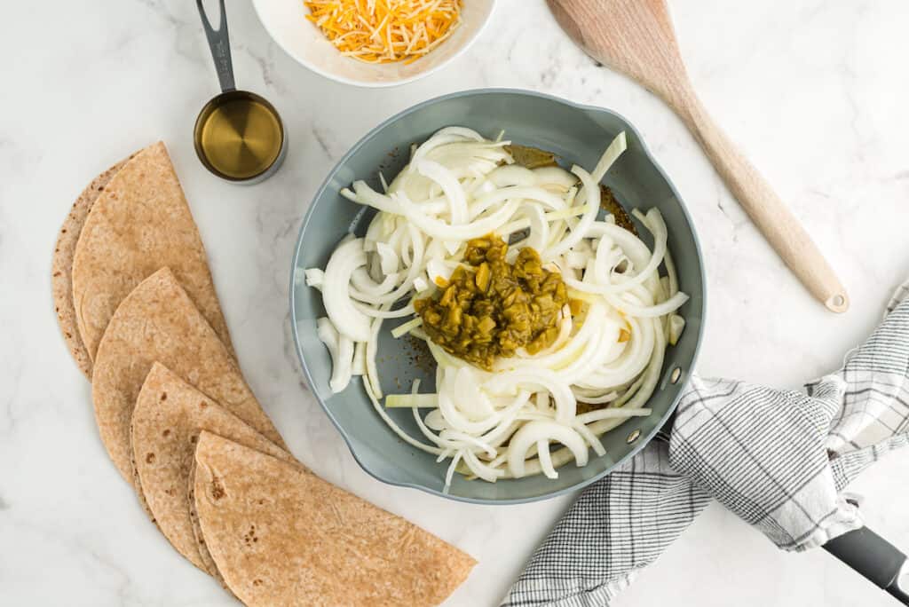 The Best Cheese & Onion Quesadillas Feels Like Home™