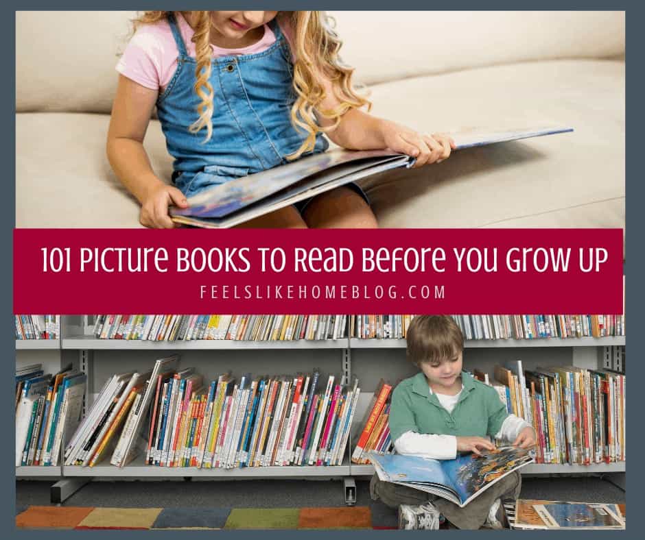 Kids reading picture books
