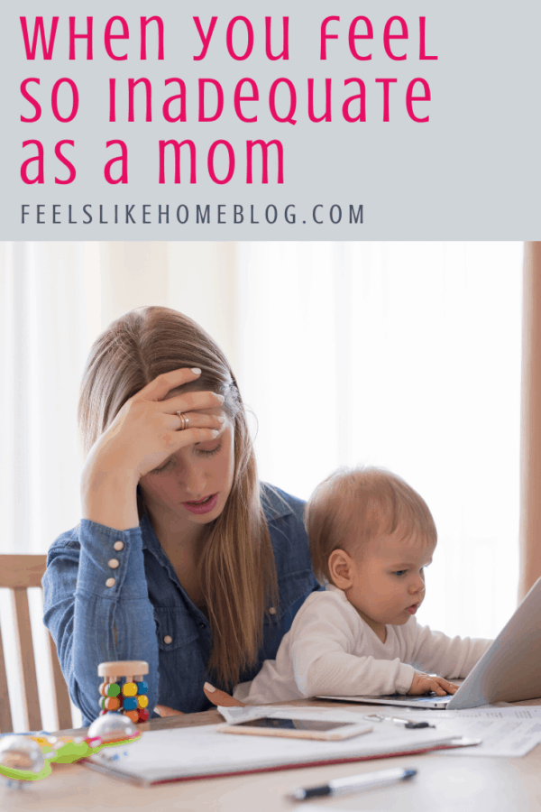 As a mom, you may end up feeling inadequate and a total failure in your mom life, but when you feel like you're failing, mama, I promise you're not. Sometimes, we set ourselves up for feeling this way by having unrealistic expectations. You got this, mama.
