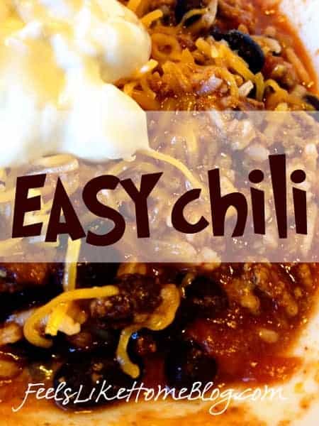 Easy Chili Recipe easy chili recipe