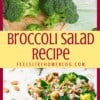 A bowl of food with broccoli, with Salad